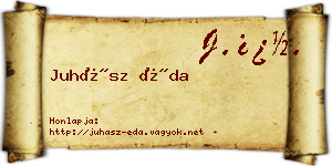Juhász Éda névjegykártya